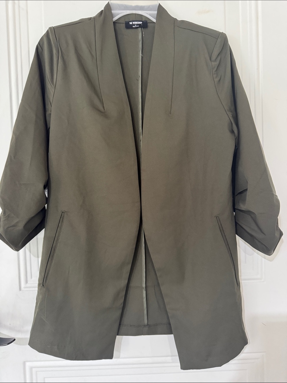 Workshop Republic Clothing Olive Green Blazer - The Workshop